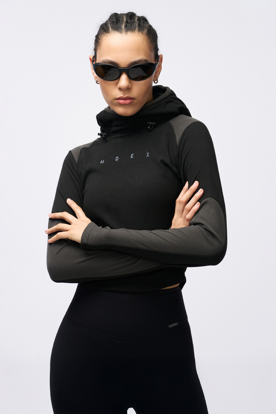 우먼스 웜히트 이지 풀오버 후디 (Black)